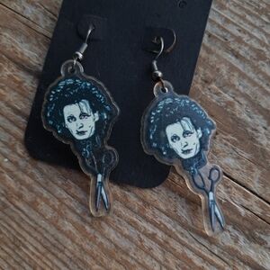 Edward Scissorhands Acrylic Earrings